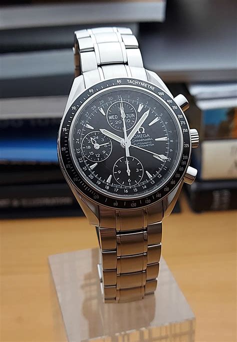 omega speedmaster automatic date review|Omega Speedmaster day date month.